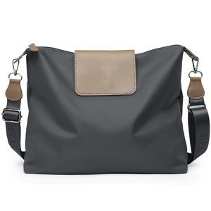 Large Crossbody Bag Fabric Nylon Casual Commuter Bag Trendy Fashion B)